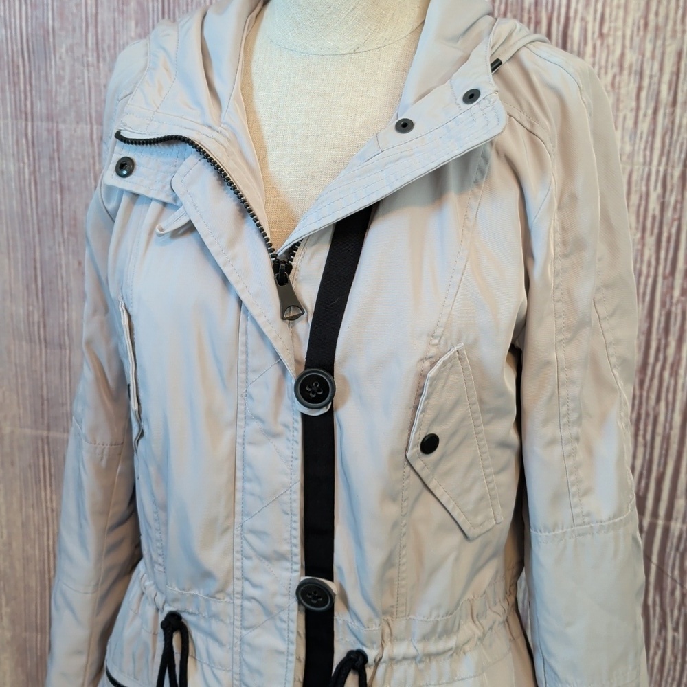 Marc New York Trench Luxe Rain Jacket w/ Hood - Size Small